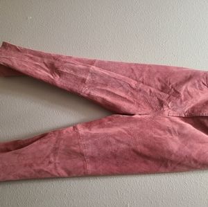 Terry Lewis suede pants